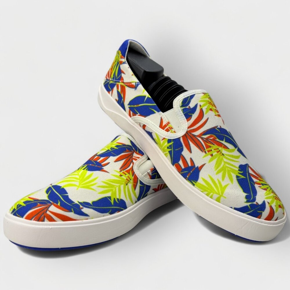 OluKai Lae‘ahi Pa‘i Men’s Slip-On Shoes Size 9.0 Off-White/Aloha10444-18HA - Picture 7 of 11